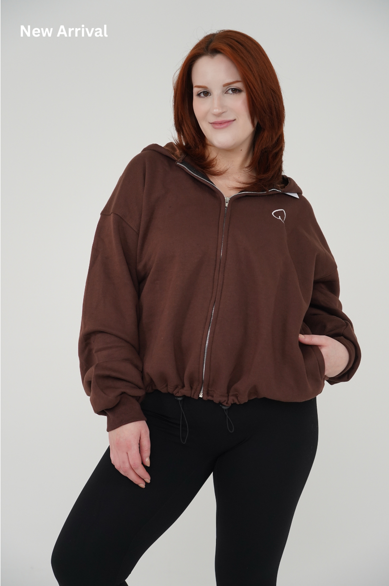 Satin-Lined Oversized Hoodie