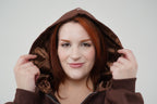 Satin-Lined Oversized Hoodie