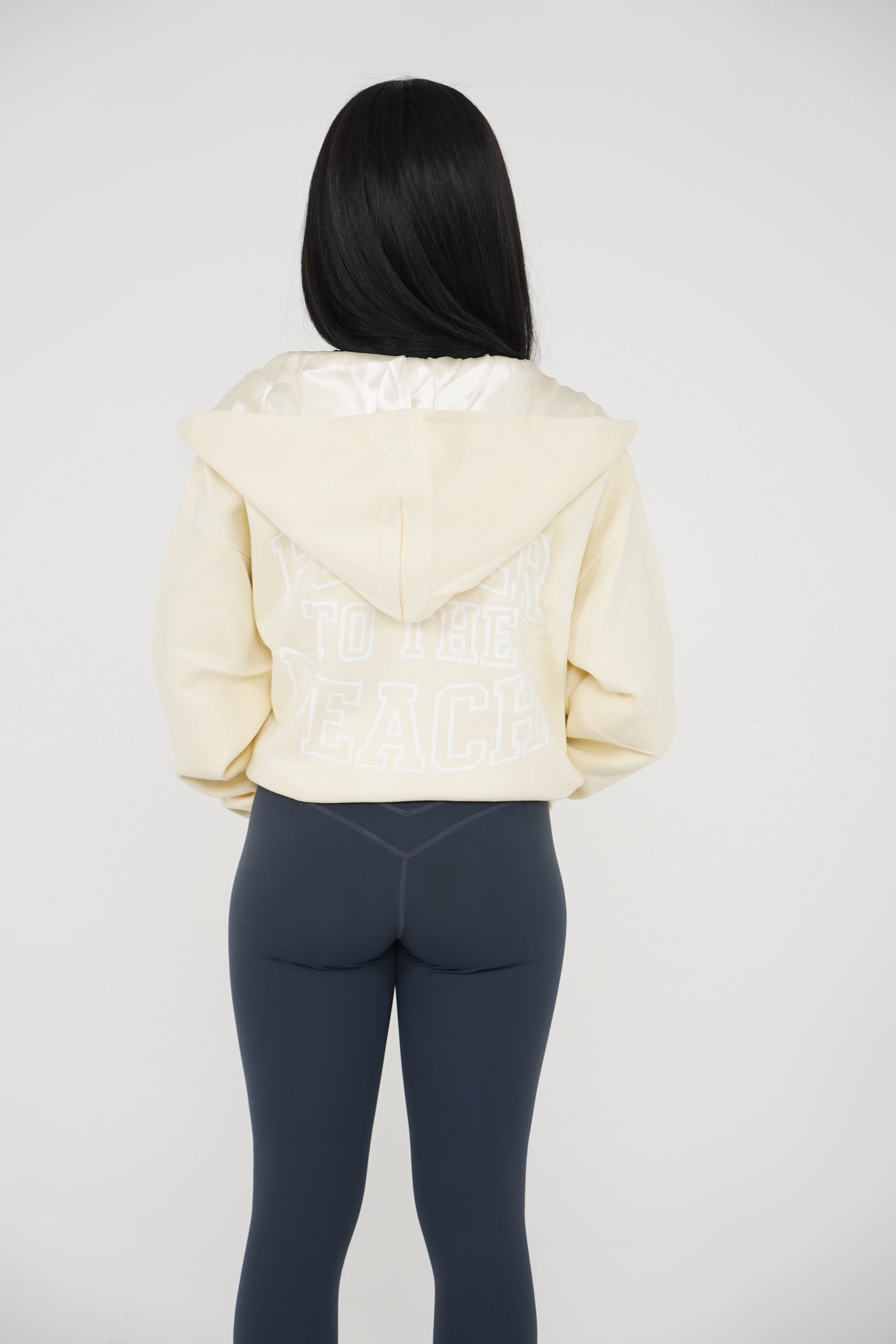 Satin-Lined Oversized Hoodie